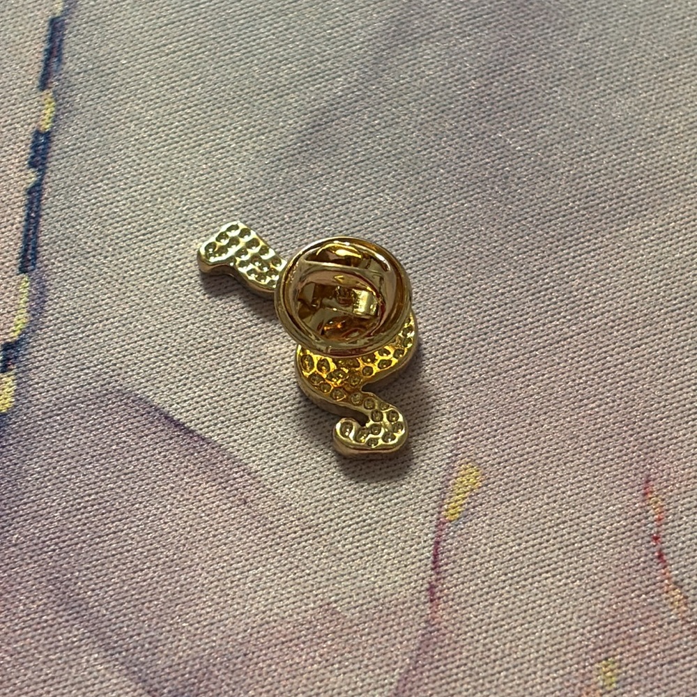 Tropical Pink Flamingo Summer Enamel and Metal Pin - Picture 2 of 2